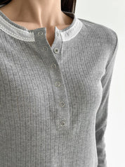 Ribana longsleeve anthracite (buttons)