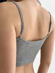 Ribana set Strappy top and Mini shorts anthracite