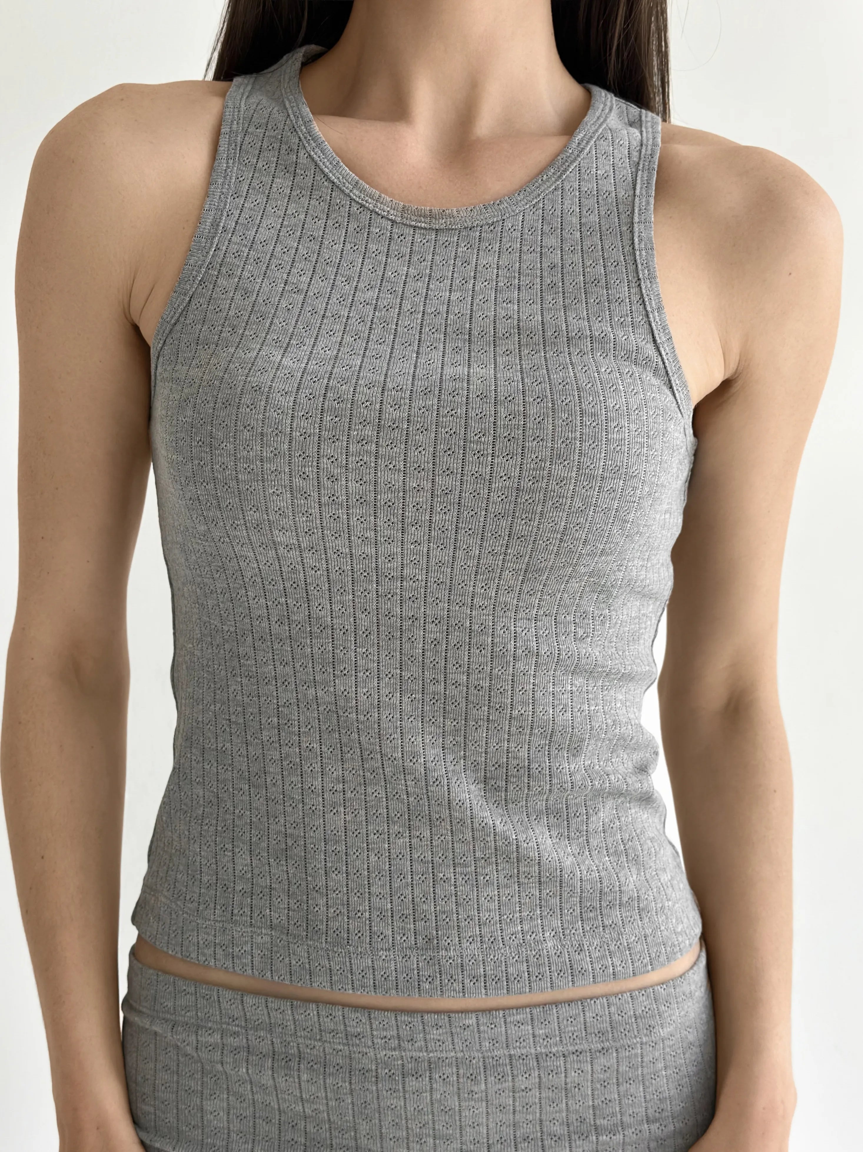 Ribbed shirt anthracite