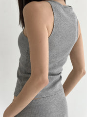 Ribbed shirt anthracite