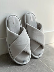 Women's slippers HS-VL velour GRAY