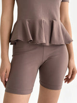 Knitwear Coolir shorts chocolate