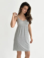 Viscose sleep dress with lace