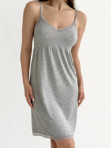 Viscose sleep dress with lace