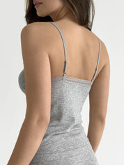 Viscose T-shirt and shorts set with lace