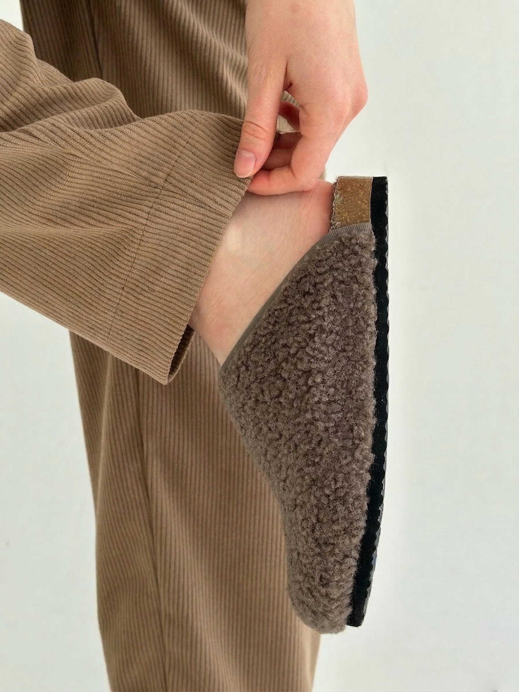 Corduroy pants MOMI beige