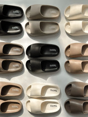 Twins foam beach and street slippers white