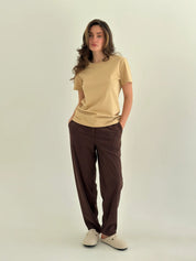 Corduroy pants MOMI “bud on brown”
