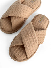 Women's slippers HS-VL Waffle caramel
