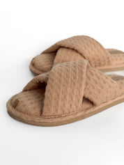Women's slippers HS-VL Waffle caramel