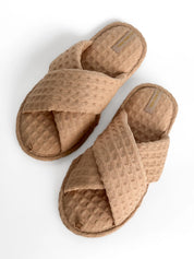 Women's slippers HS-VL Waffle caramel