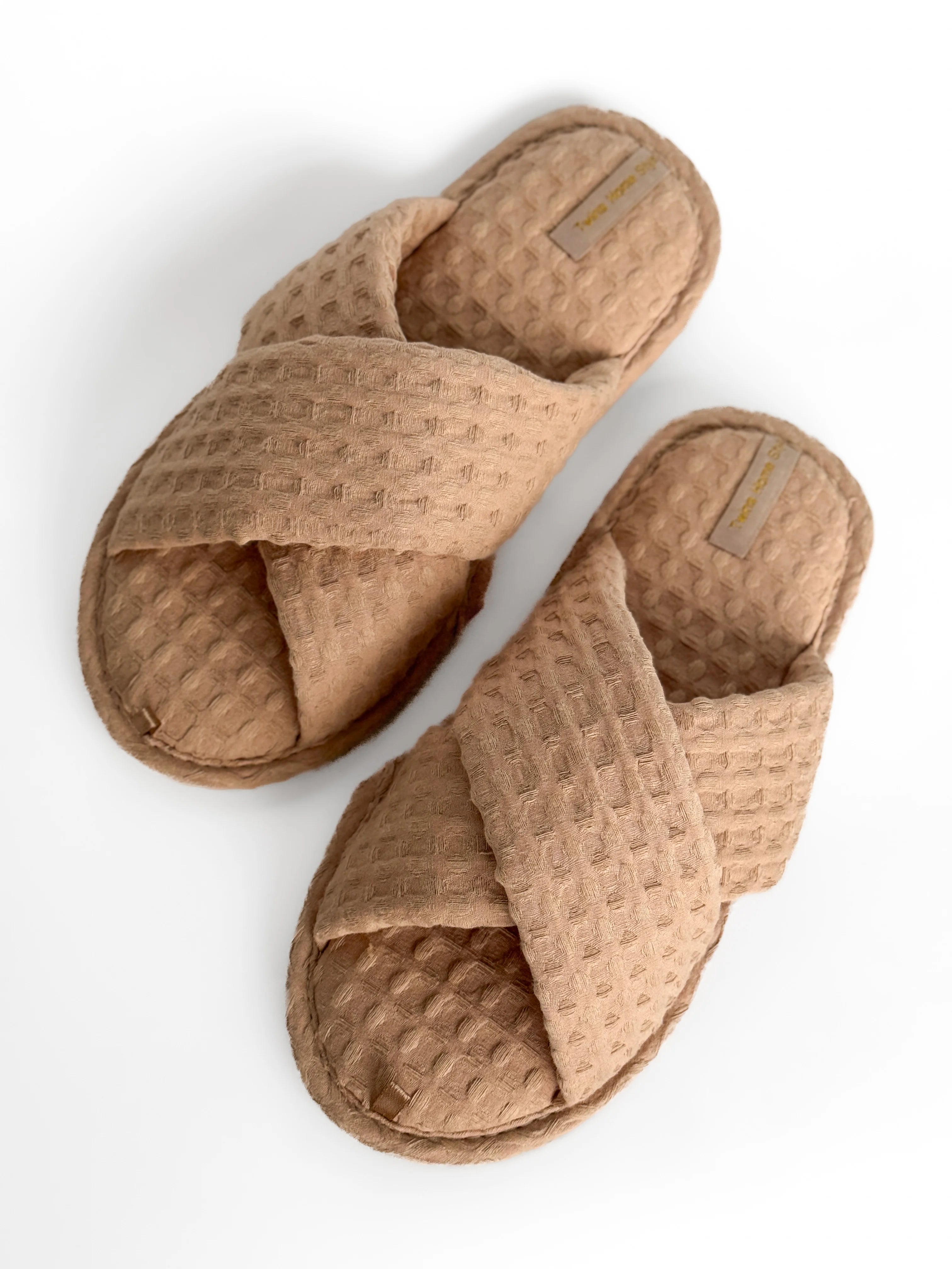 Women's slippers HS-VL Waffle caramel