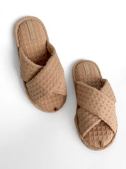 Women's slippers HS-VL Waffle caramel