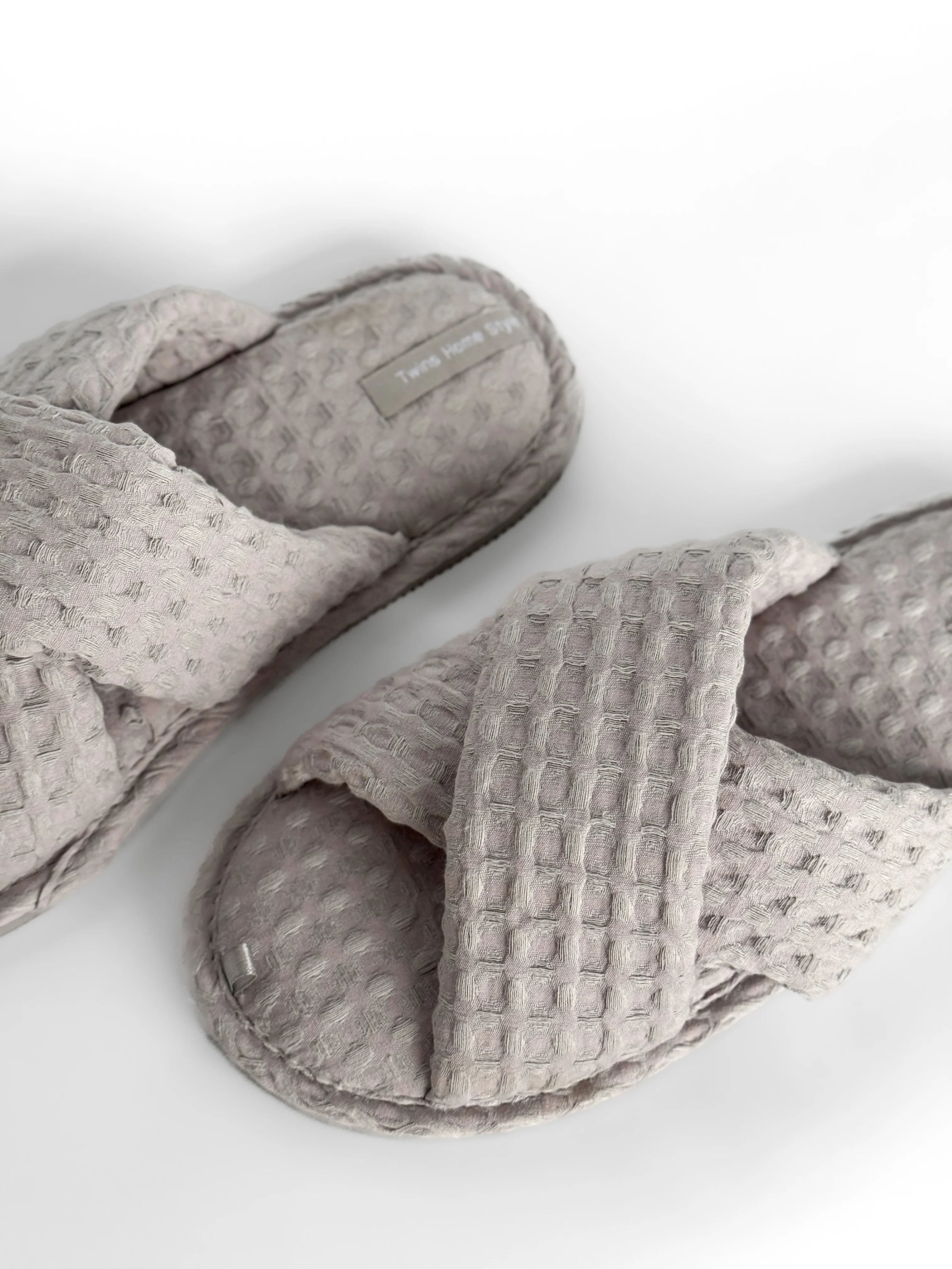 Women's slippers HS-VL Waffle gray