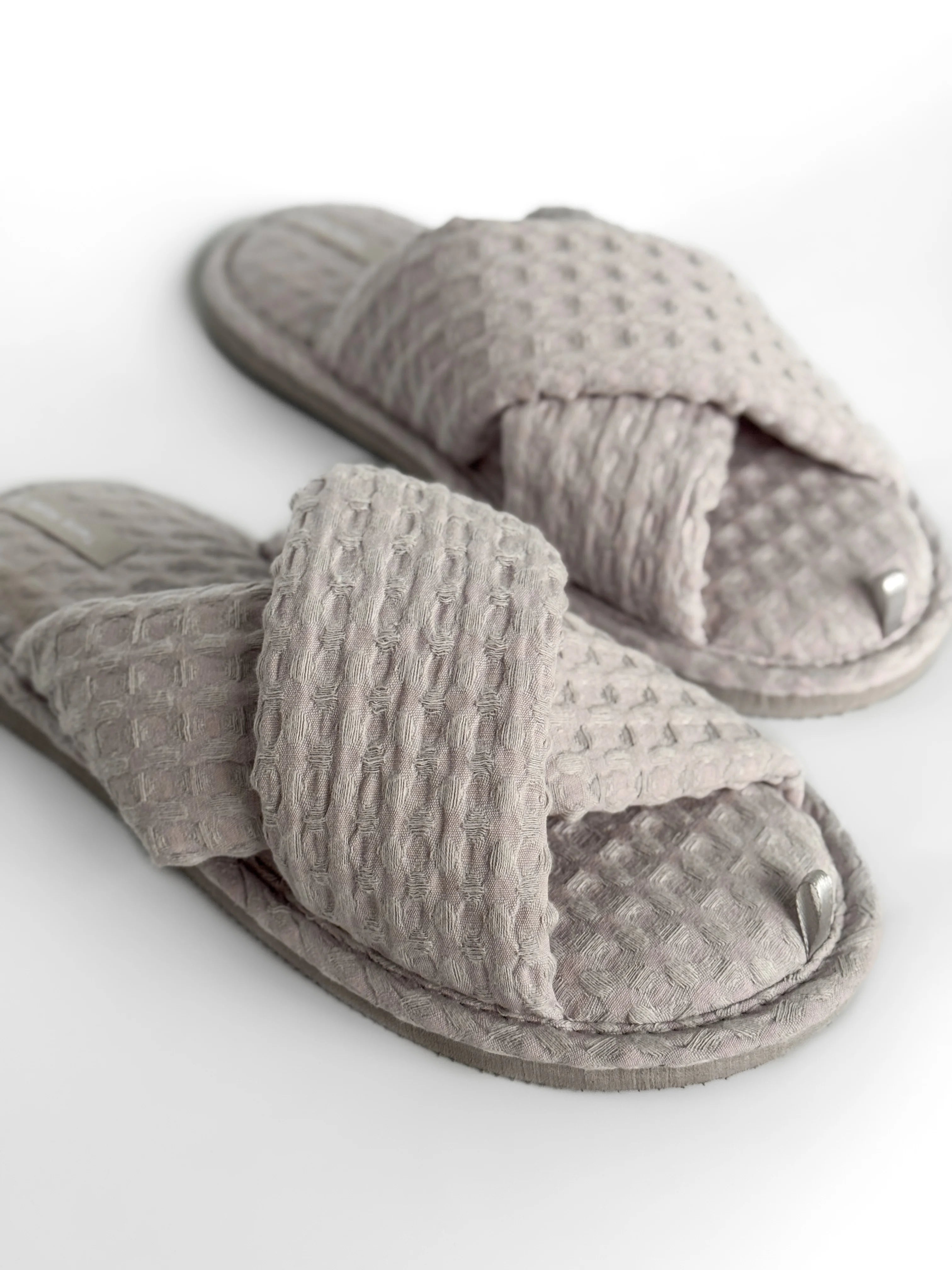 Women's slippers HS-VL Waffle gray