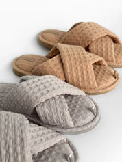 Women's slippers HS-VL Waffle gray