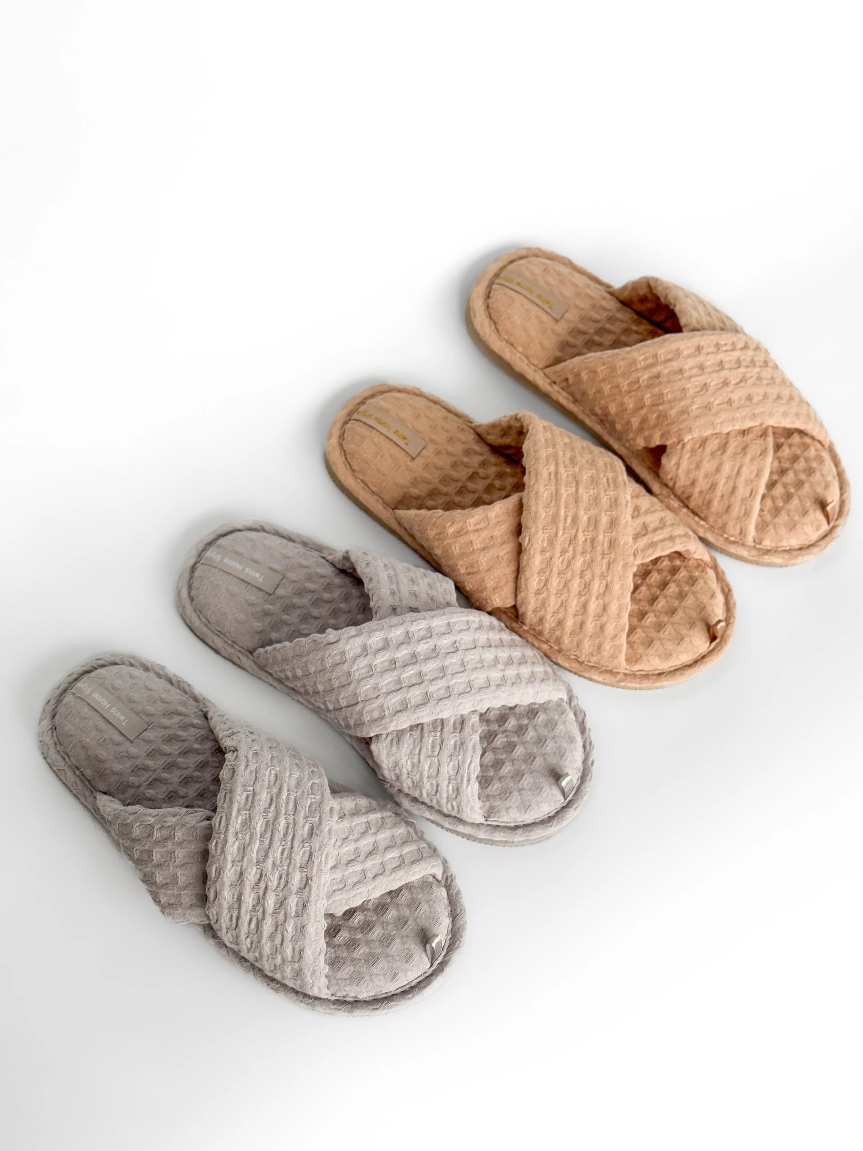 Women's slippers HS-VL Waffle caramel
