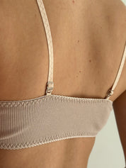 Lingerie Top “Tenderness” ribbed beige