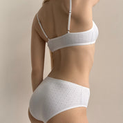 White ribbed lingerie top