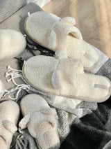 Men's slippers Teddy white