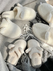 Men's slippers Teddy white
