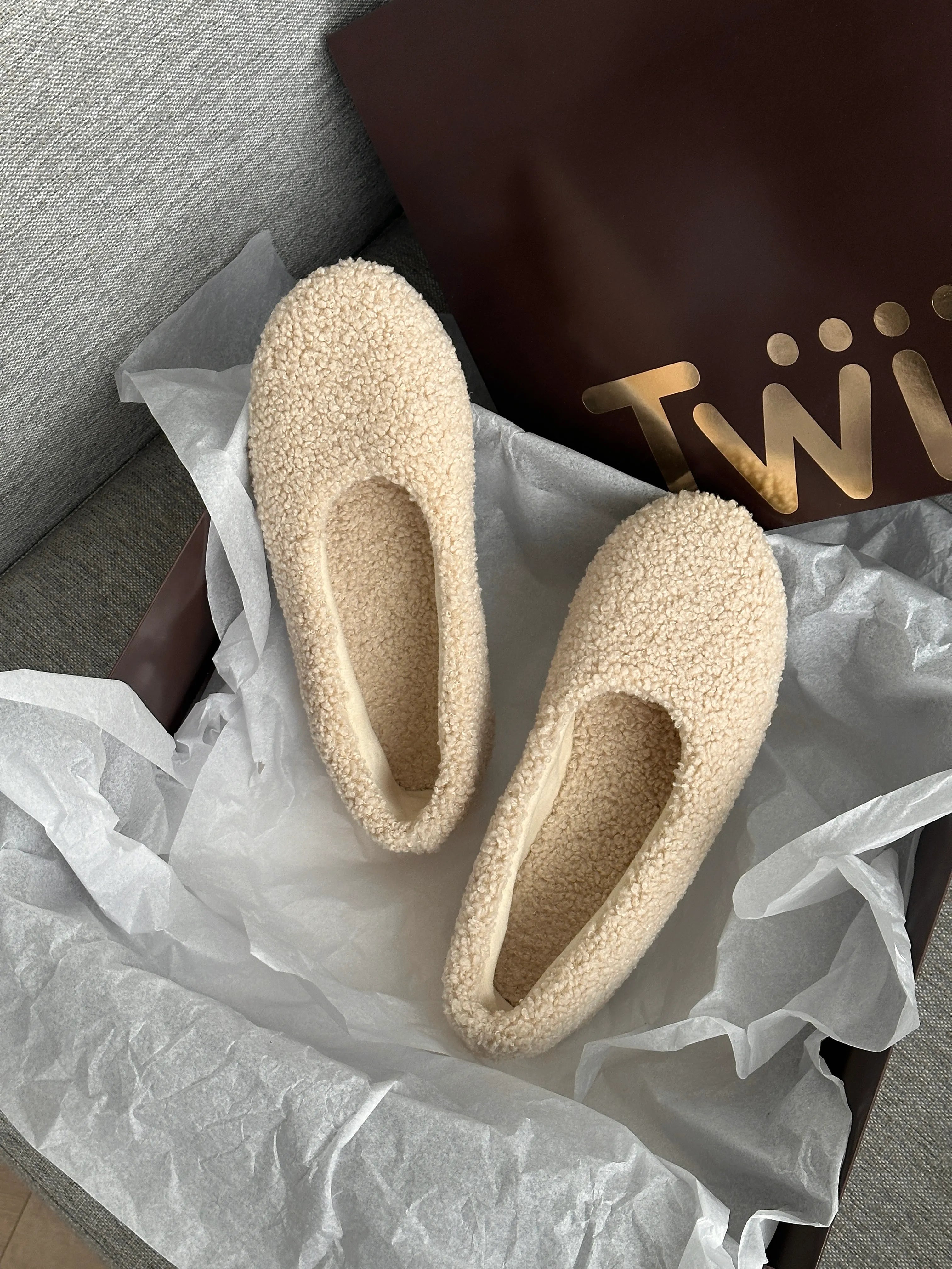 Shoes Women's ballet flats TEDDY milk