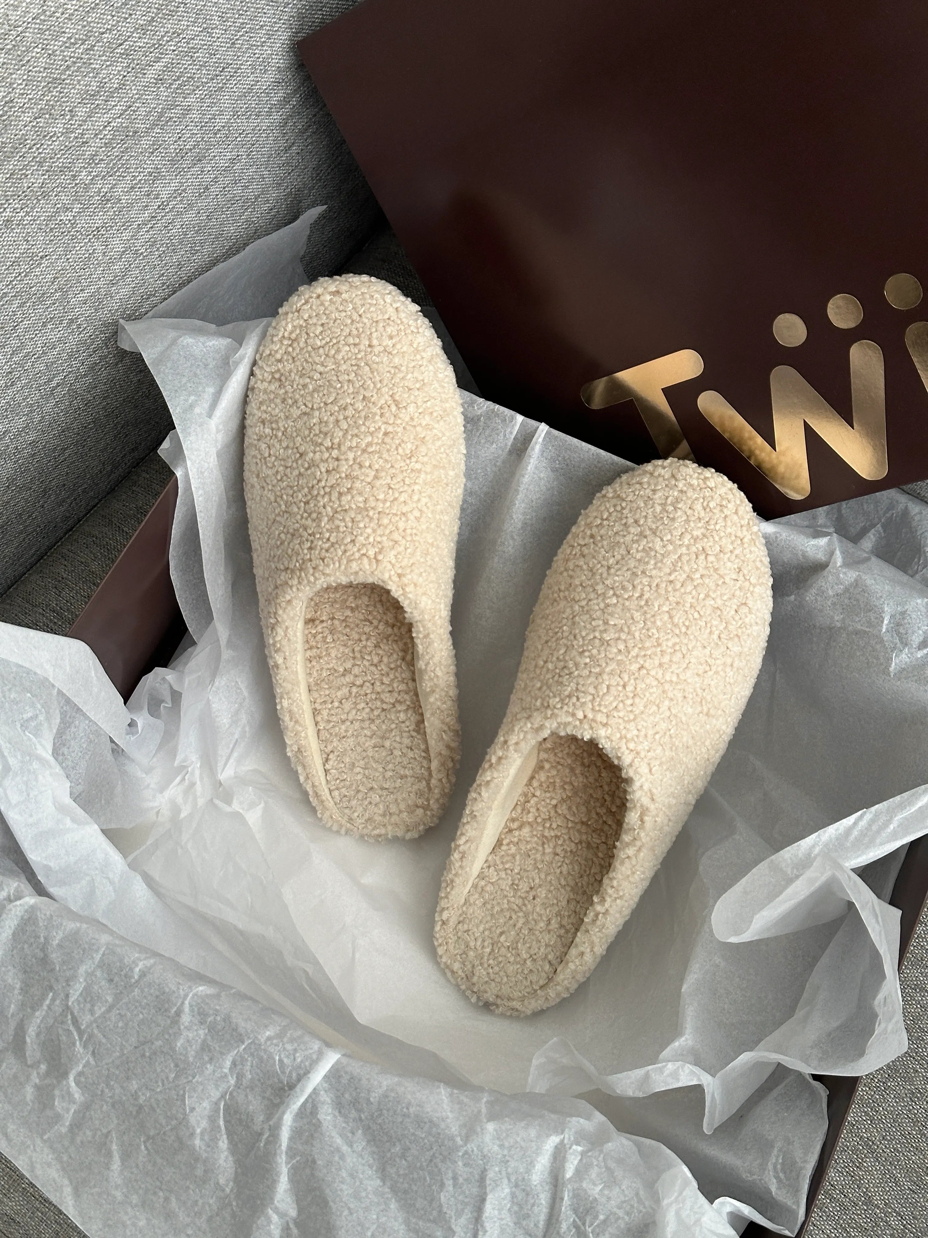 Women's Mules TEDDY milk