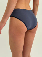 Lingerie Slips Blue Ribbed