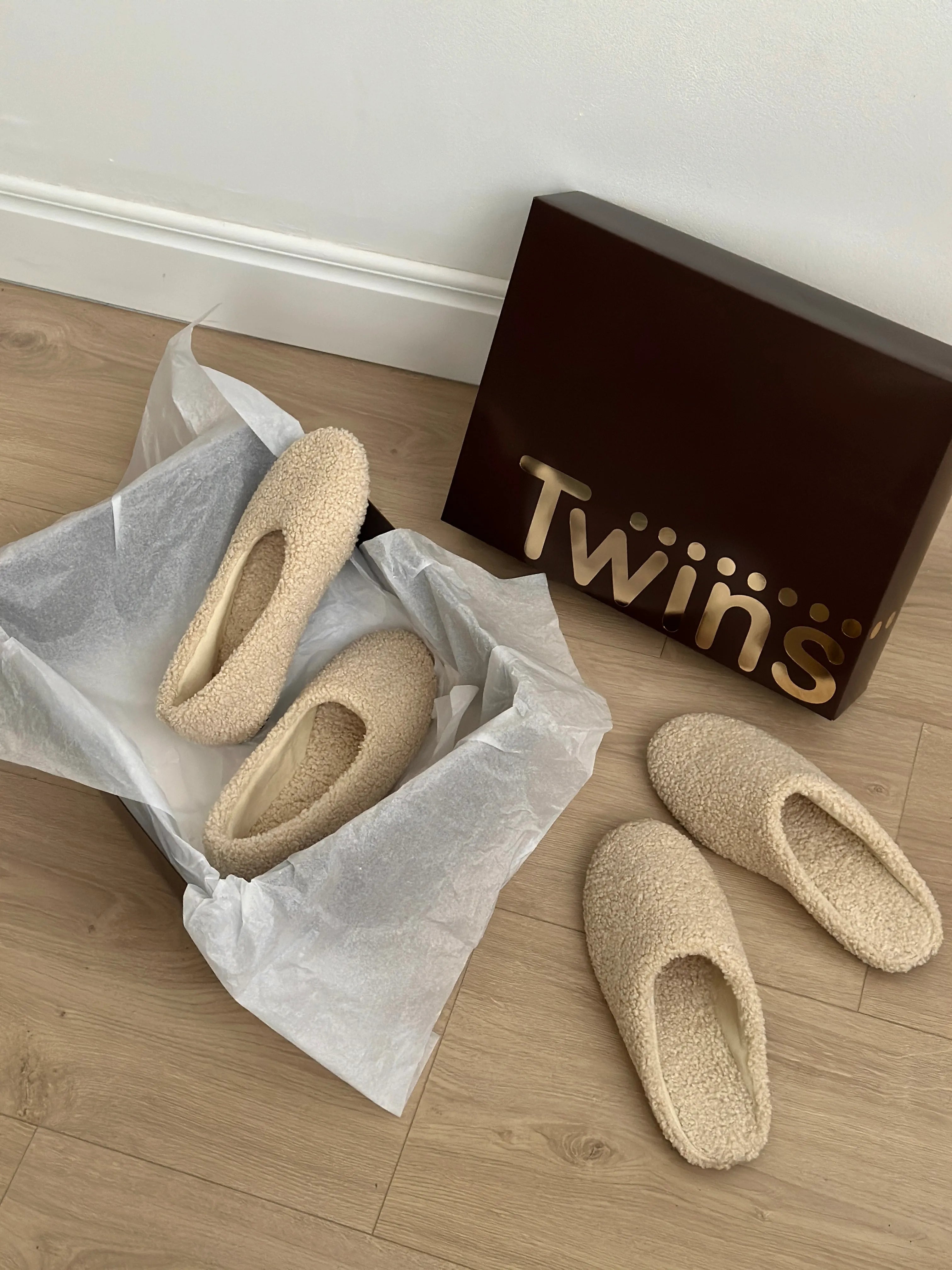 Women's Mules TEDDY milk