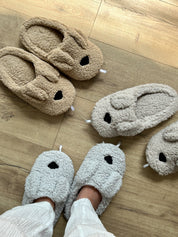 Women's slippers HS-LUX ANIMALS dog beige