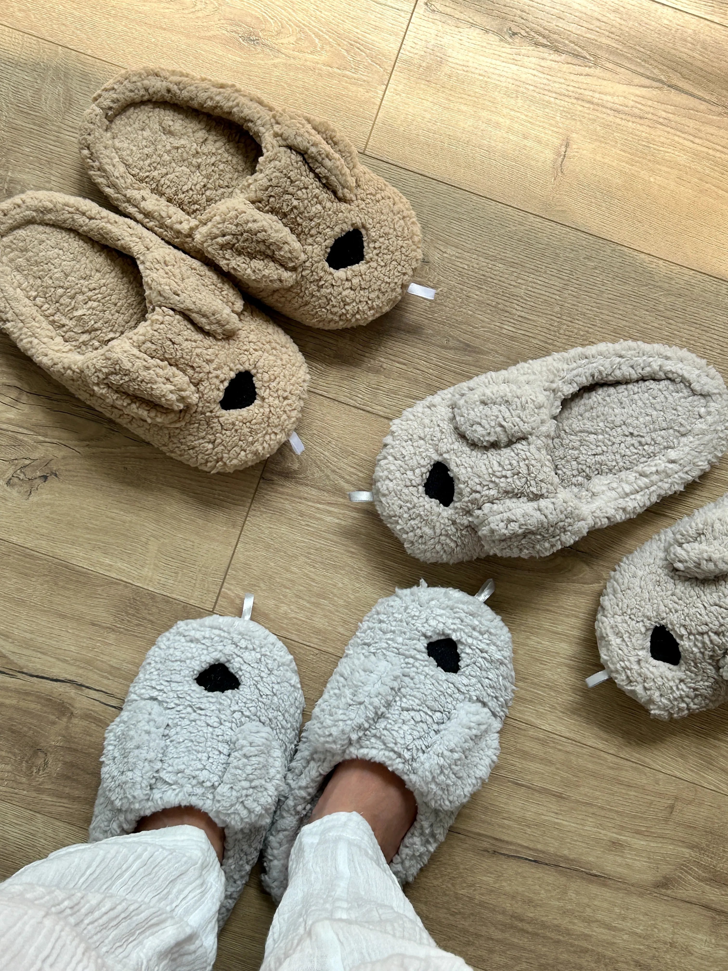 Women's slippers HS-LUX ANIMALS dog beige