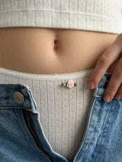Lingerie Briefs Milk Ribbed