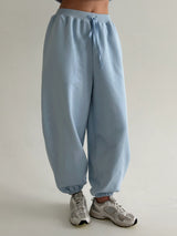 Cotton Pants knitwear 3-thread, blue