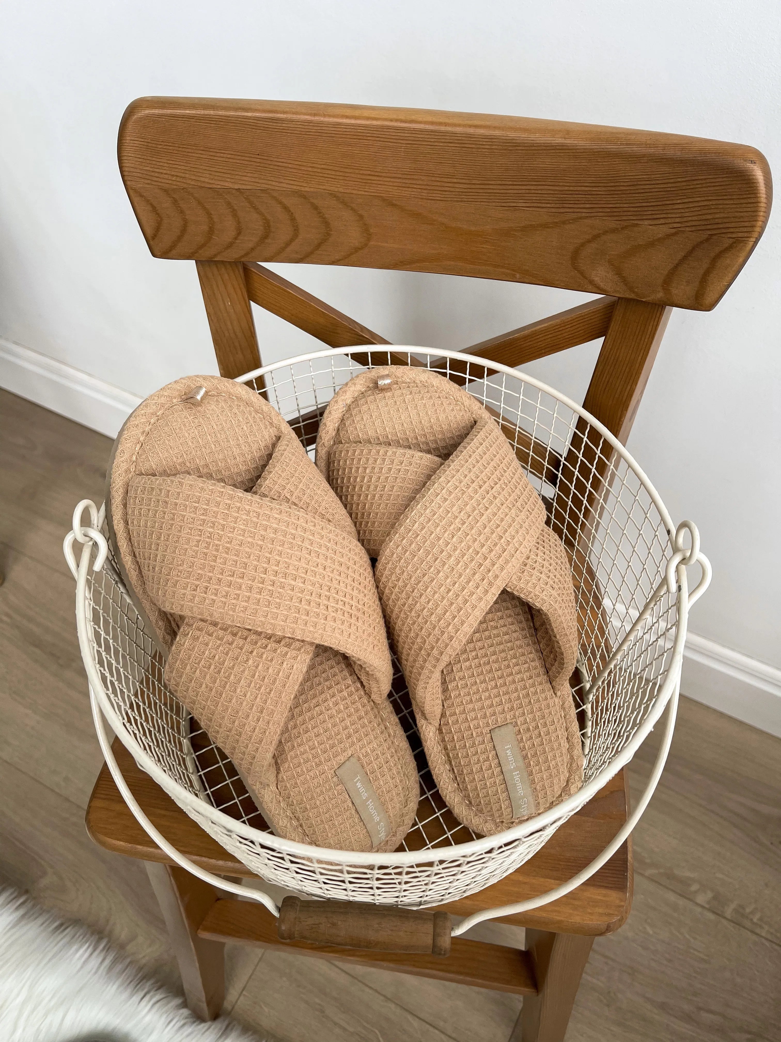 Women's slippers HS-VL waffle cappuccino
