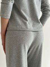 Knitwear “Tenderness” Wide pants gray