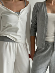 Knitwear “Tenderness” Wide pants gray
