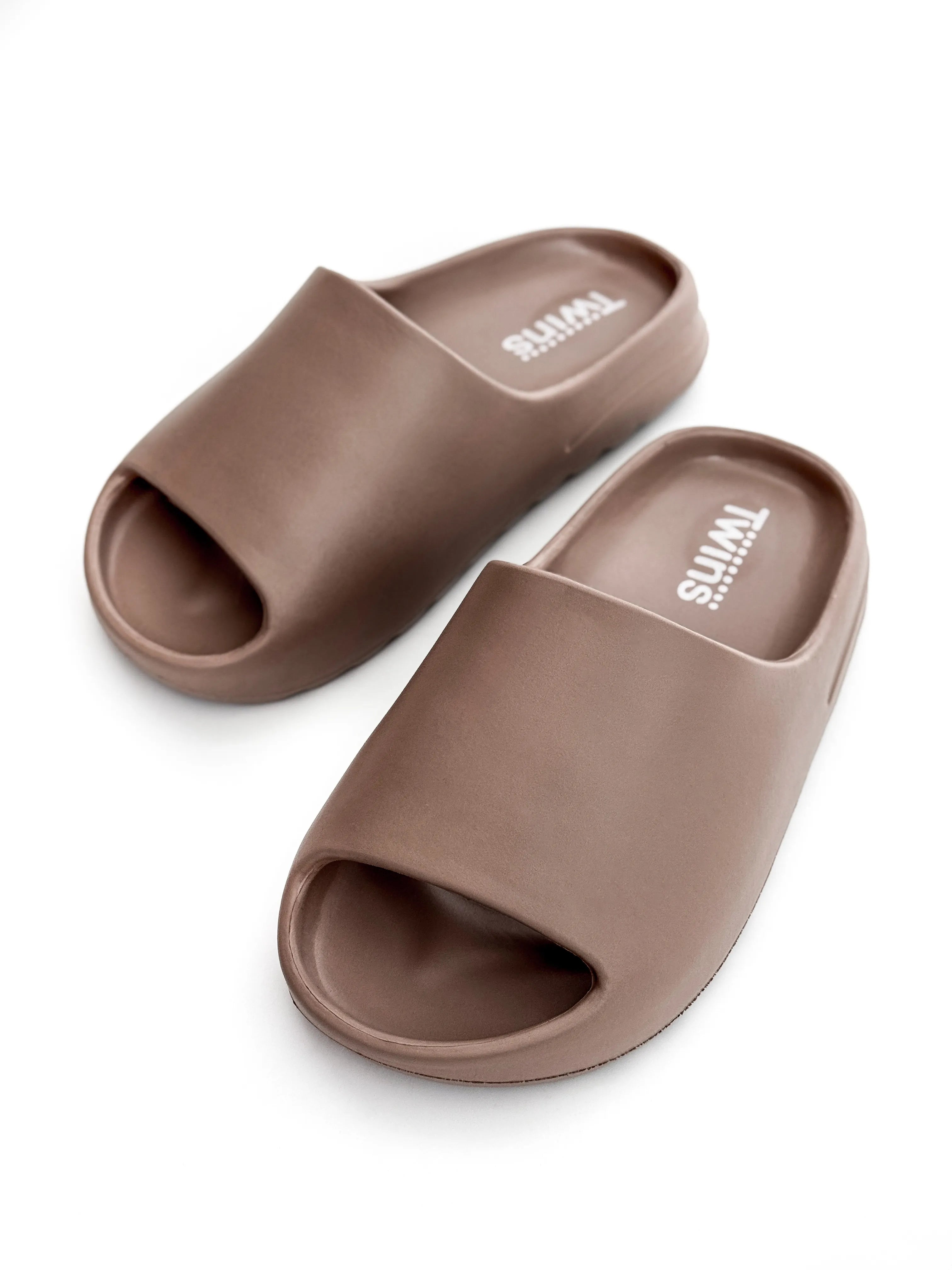 Twins foam beach and street slippers caramel
