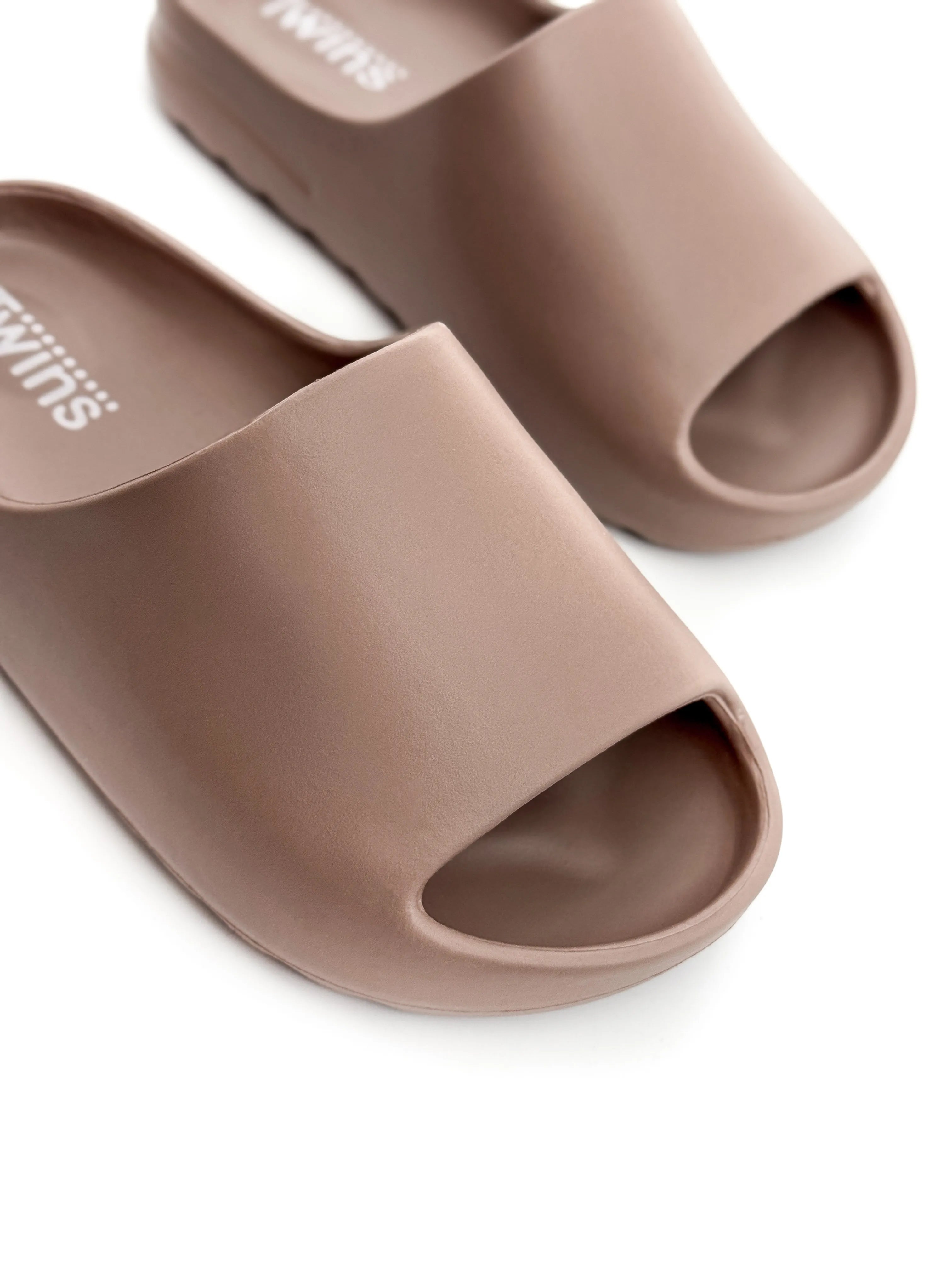 Twins foam beach and street slippers caramel