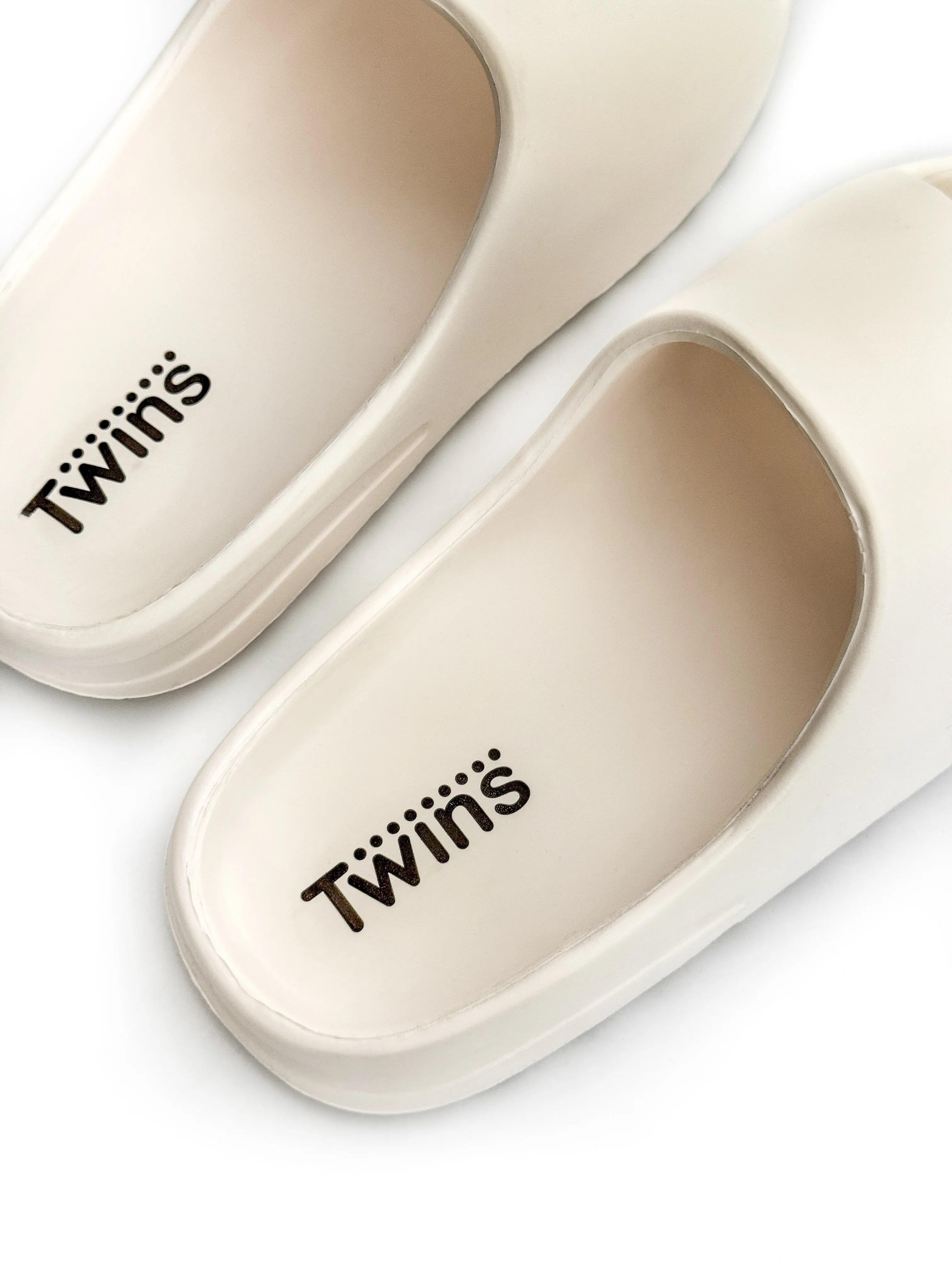 Twins foam beach and street slippers white
