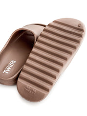 Twins foam beach and street slippers caramel