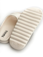 Twins foam beach and street slippers white
