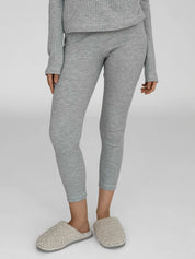 Leggings waffle knit gray