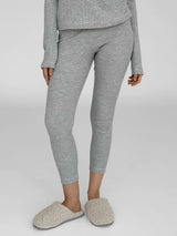 Leggings waffle knit gray