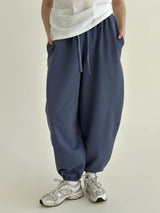 Cotton Pants knitwear 3-thread blue