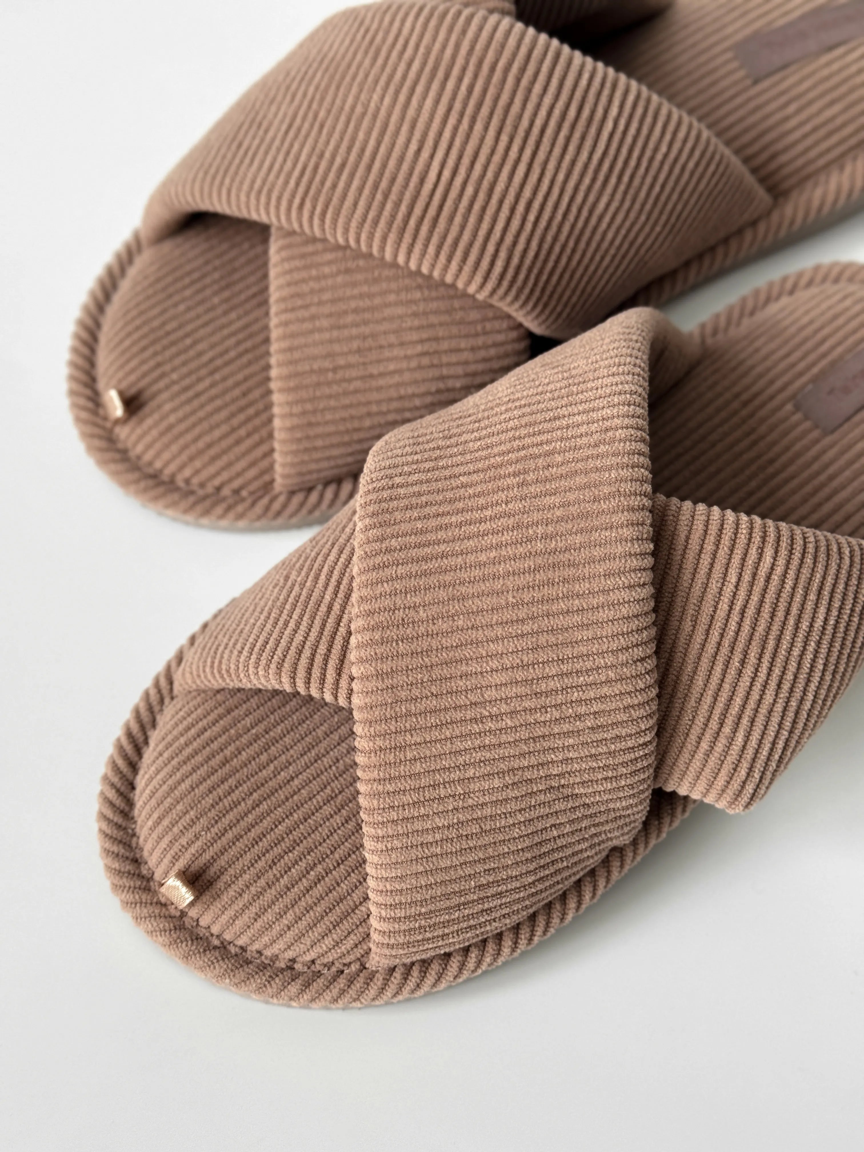 Women's slippers HS-VL mocha velvet