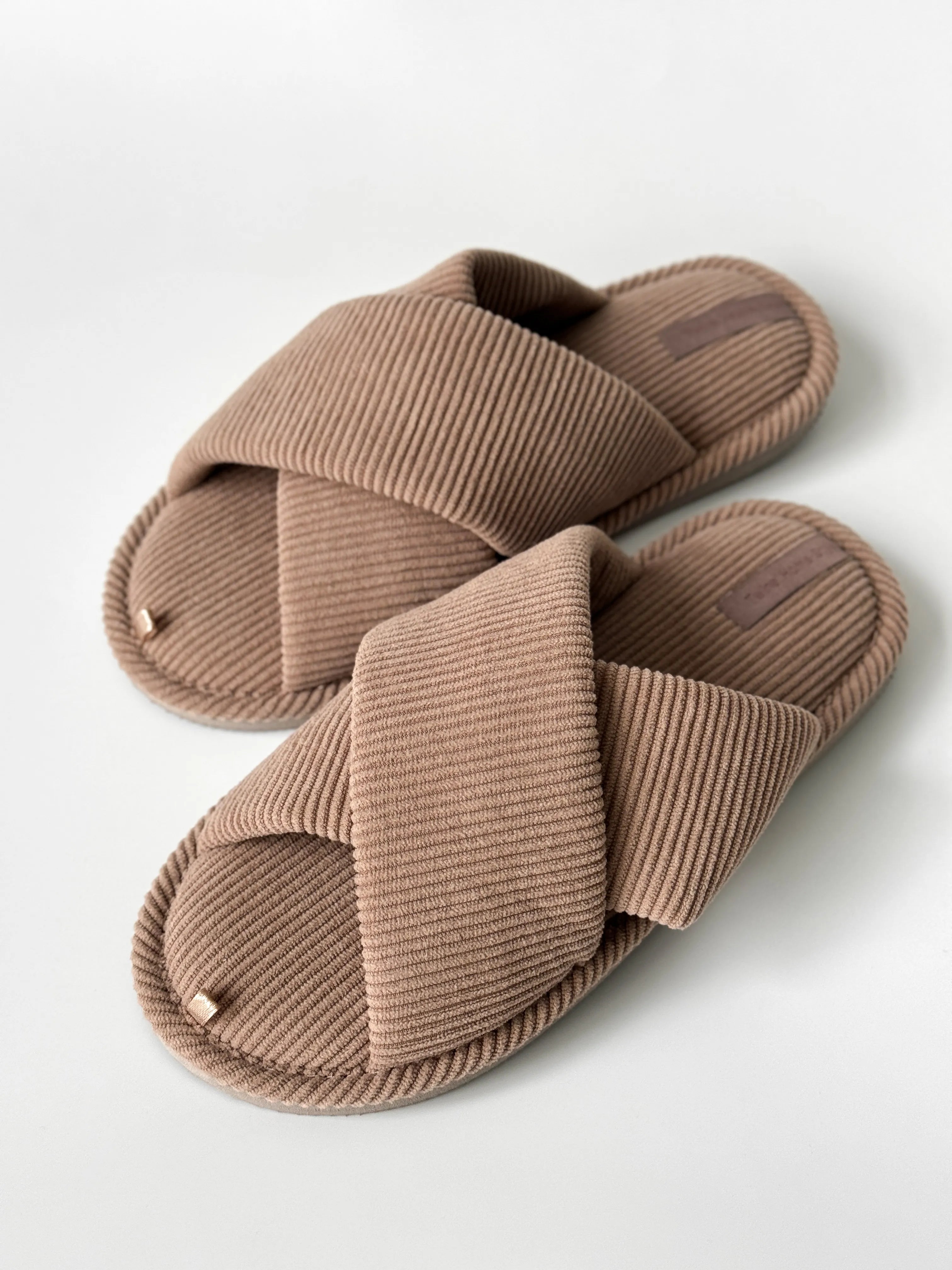 Women's slippers HS-VL mocha velvet