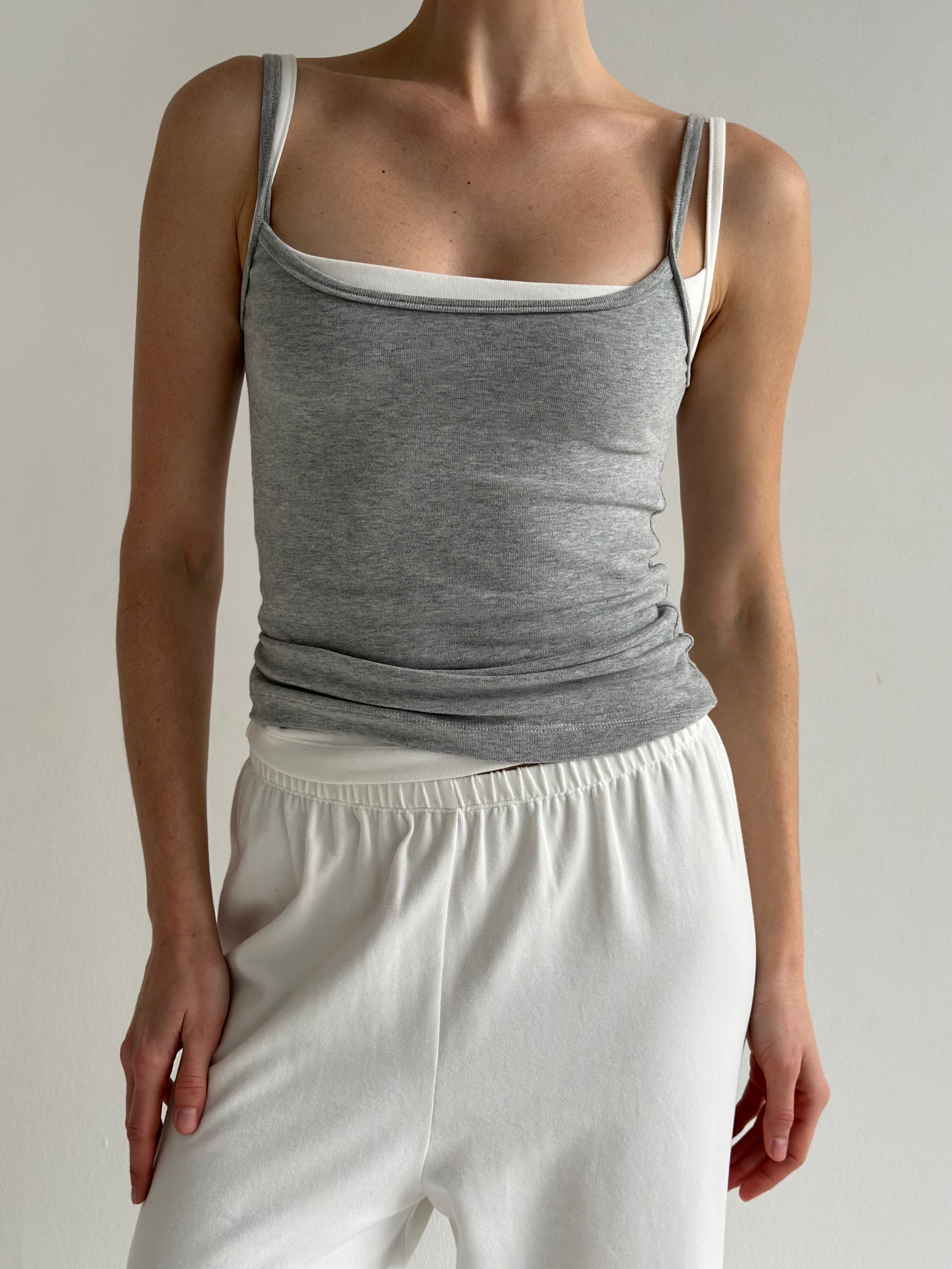Knitwear “Tenderness” Tank top, gray