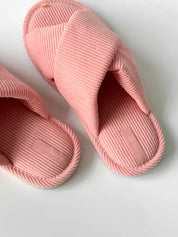 Women's slippers HS-VL velvet pink