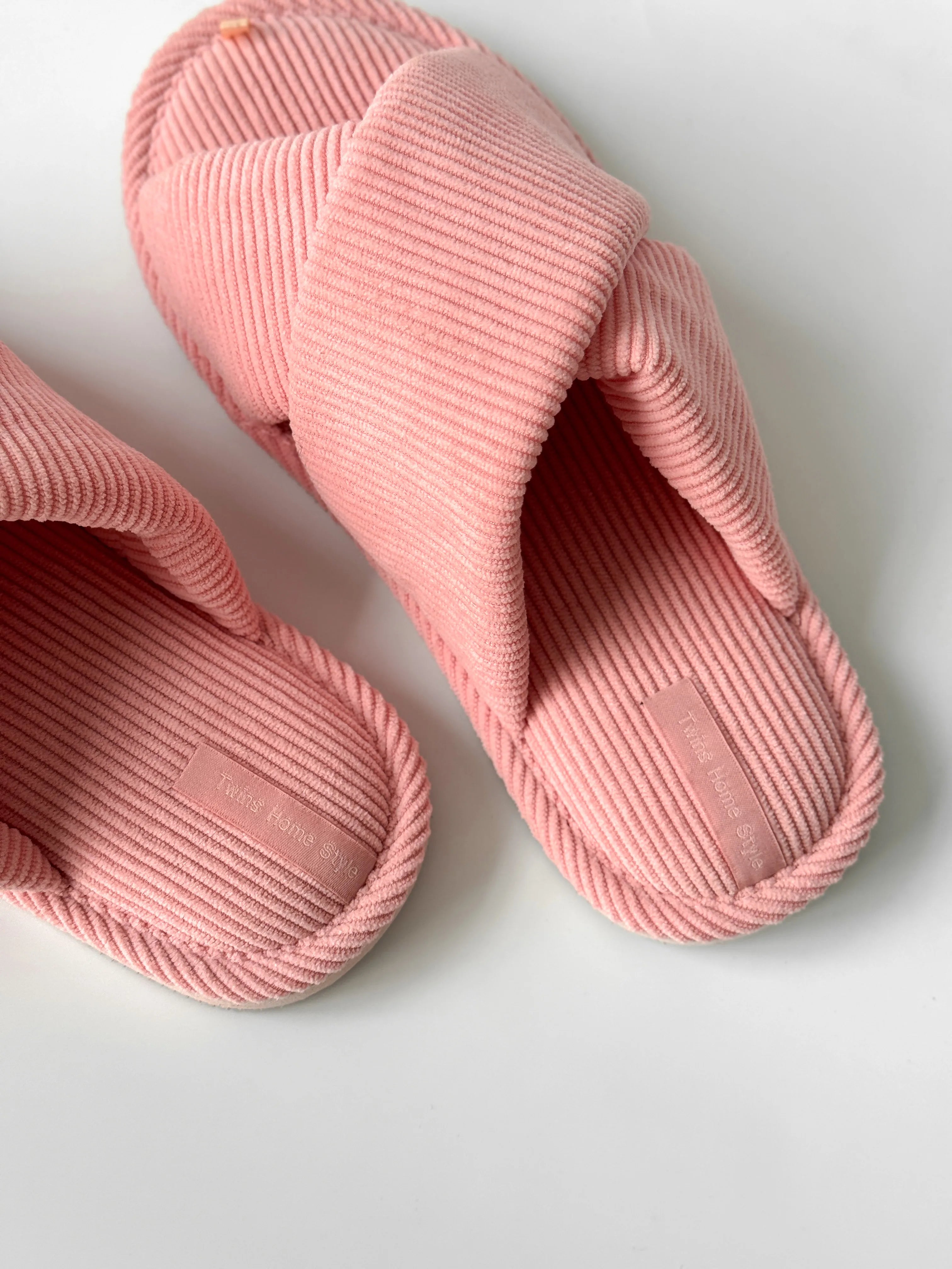 Women's slippers HS-VL velvet pink