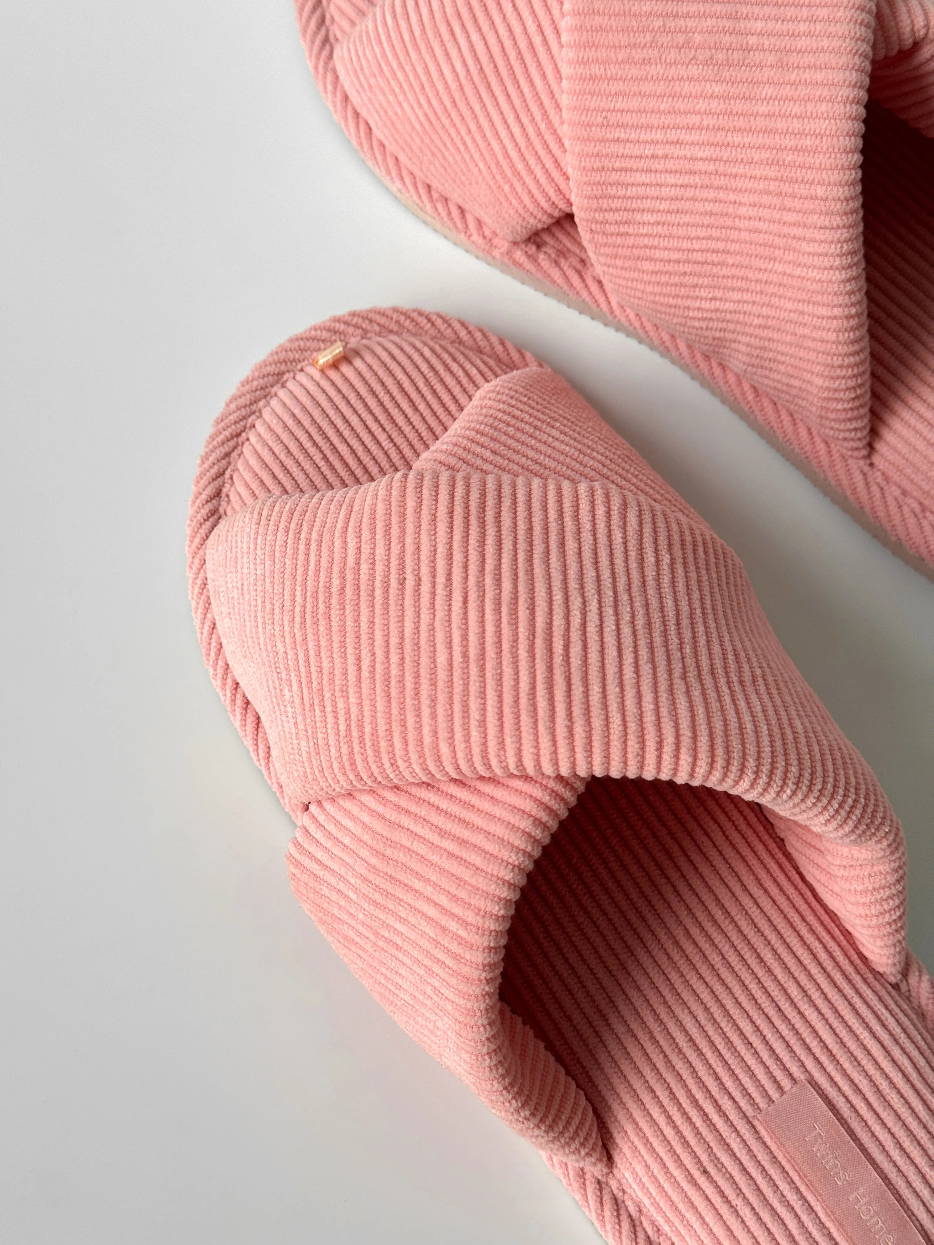 Women's slippers HS-VL velvet pink